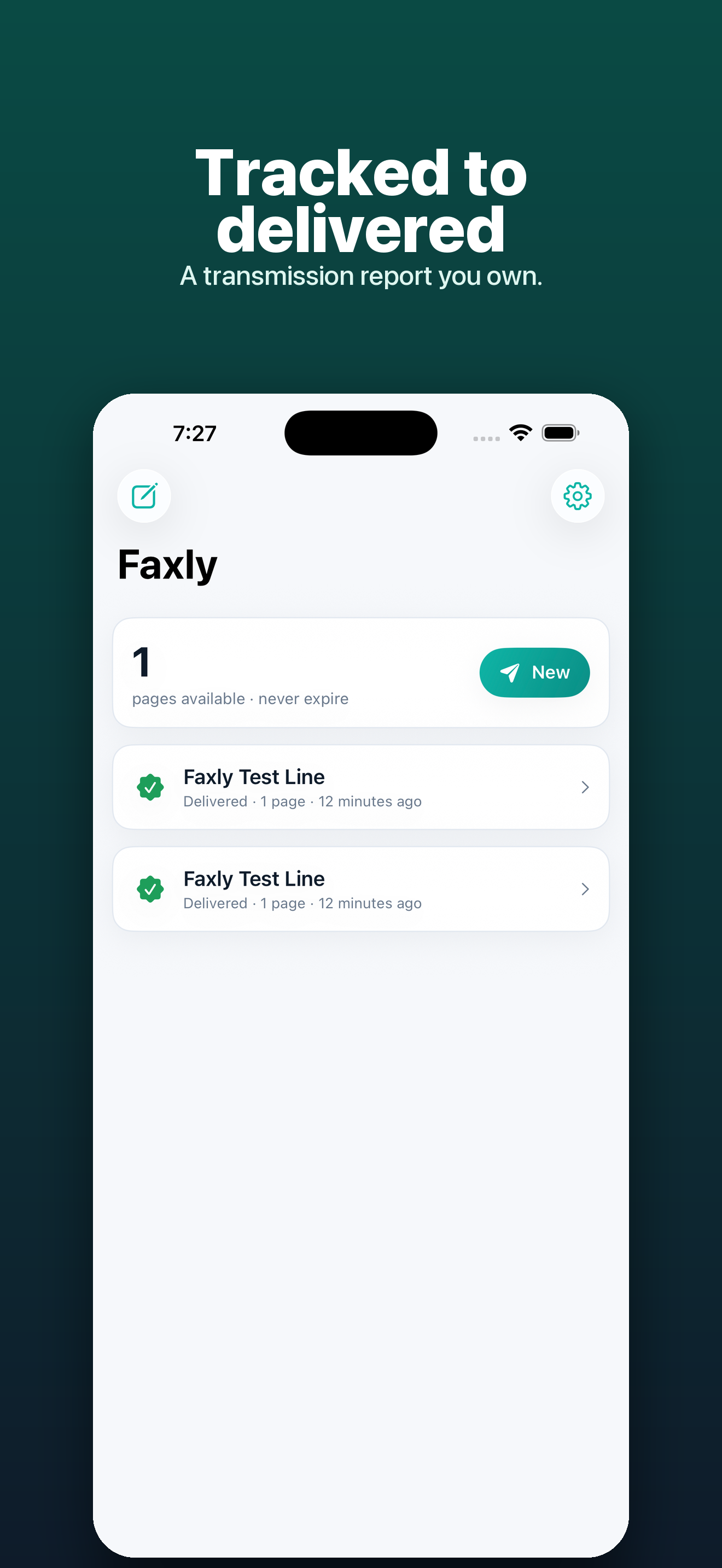 Faxly screenshot: 04 faxly