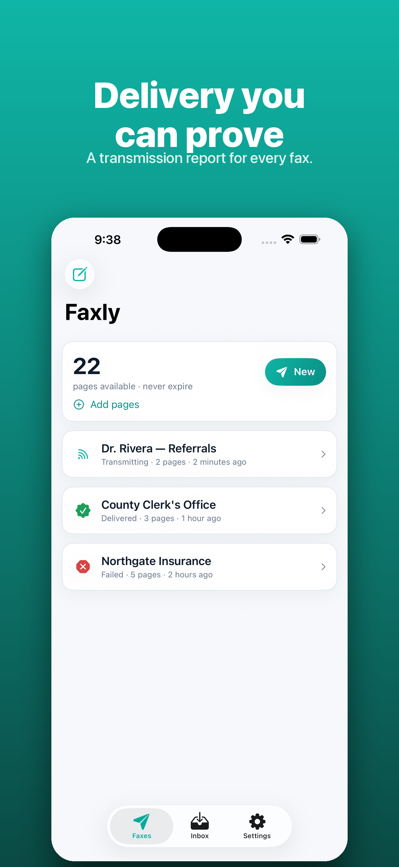 Faxly: Private Fax from Phone screenshot: 05 faxly