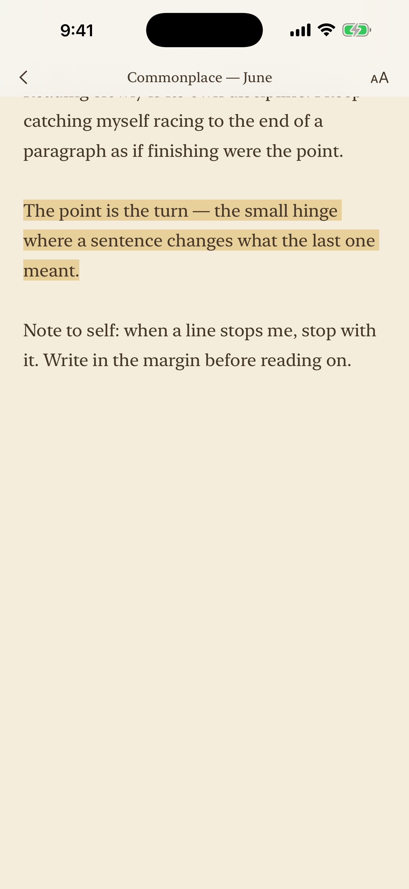 Gloss screenshot: 04 note