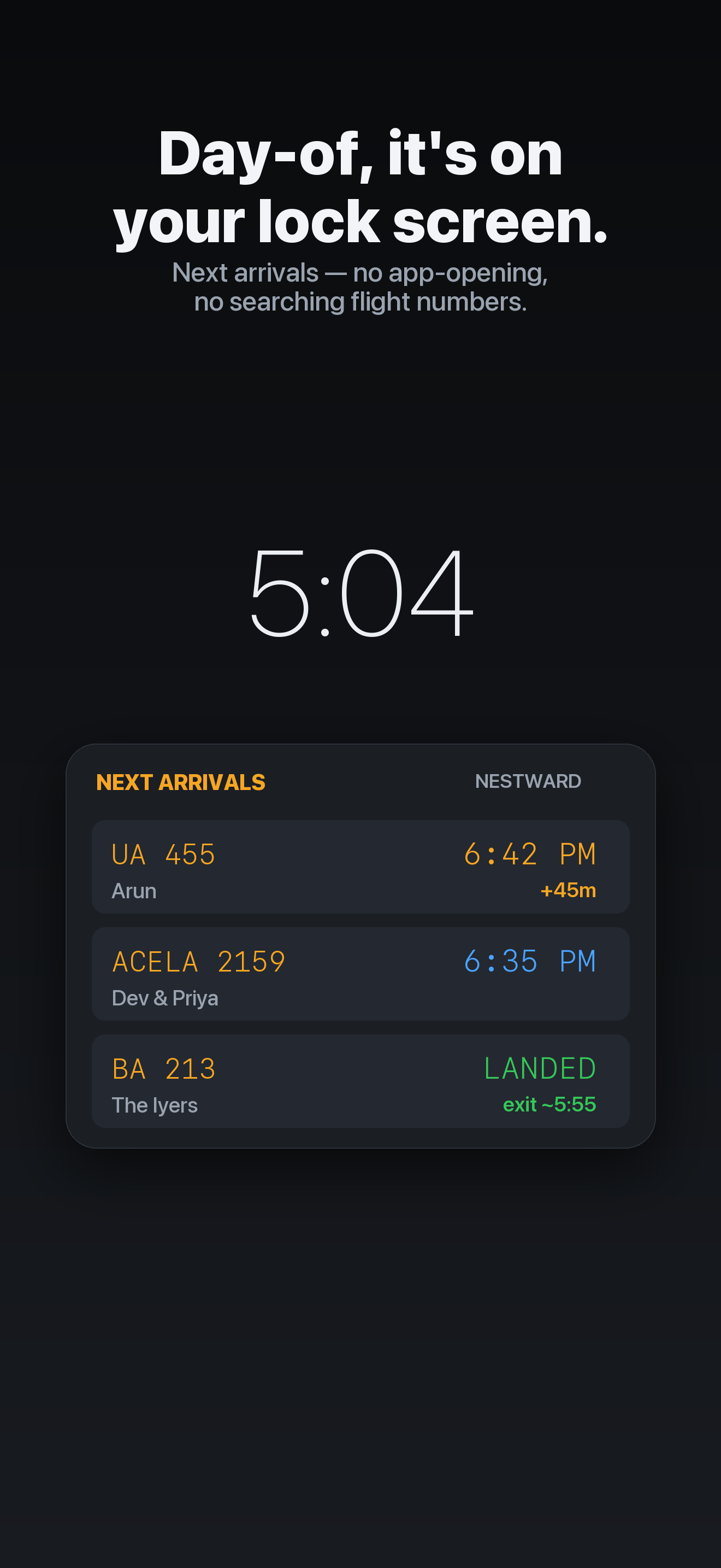 Nestward screenshot: 04 lockscreen