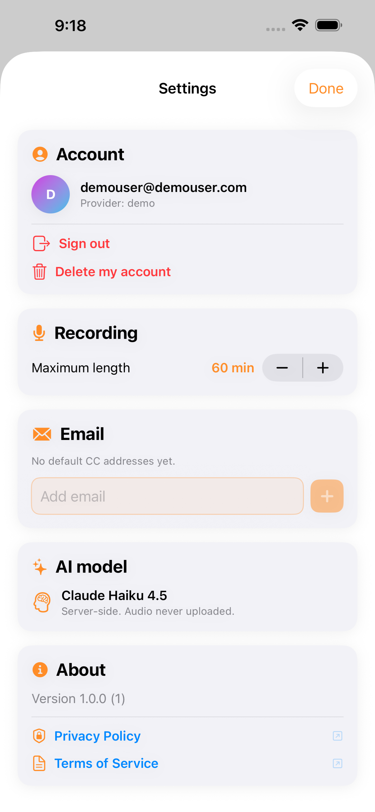 Recap screenshot: 04 settings