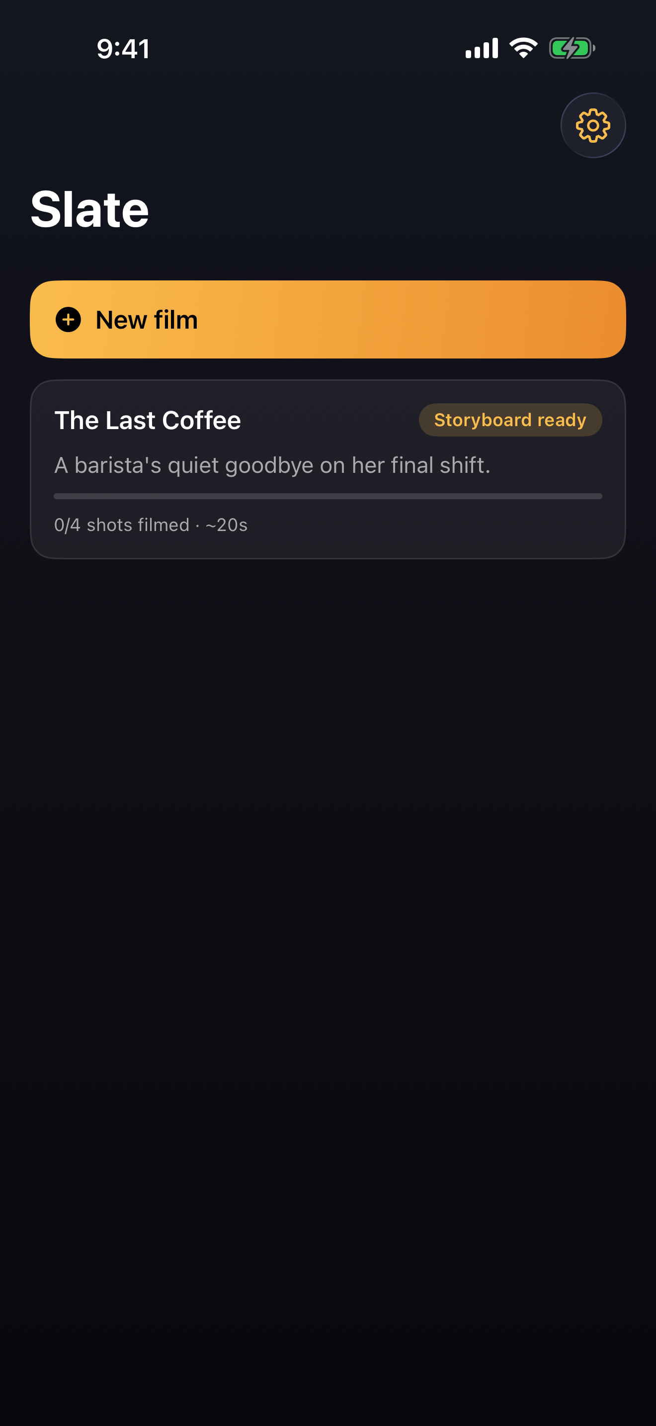 Slate screenshot: 01 projects