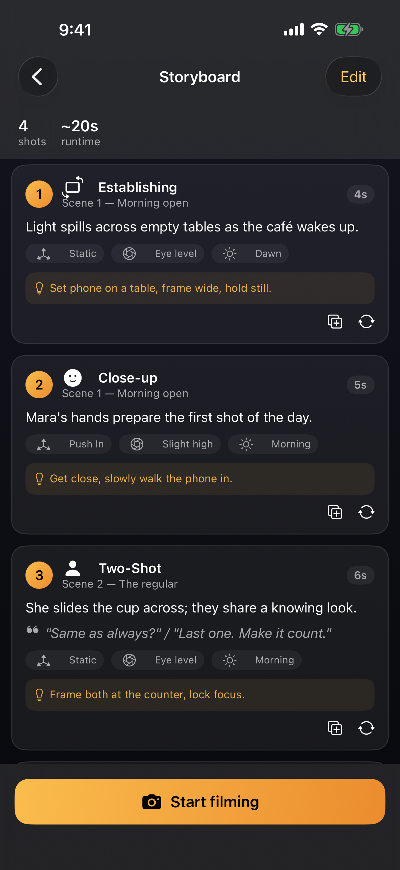 Slate screenshot: 02 storyboard