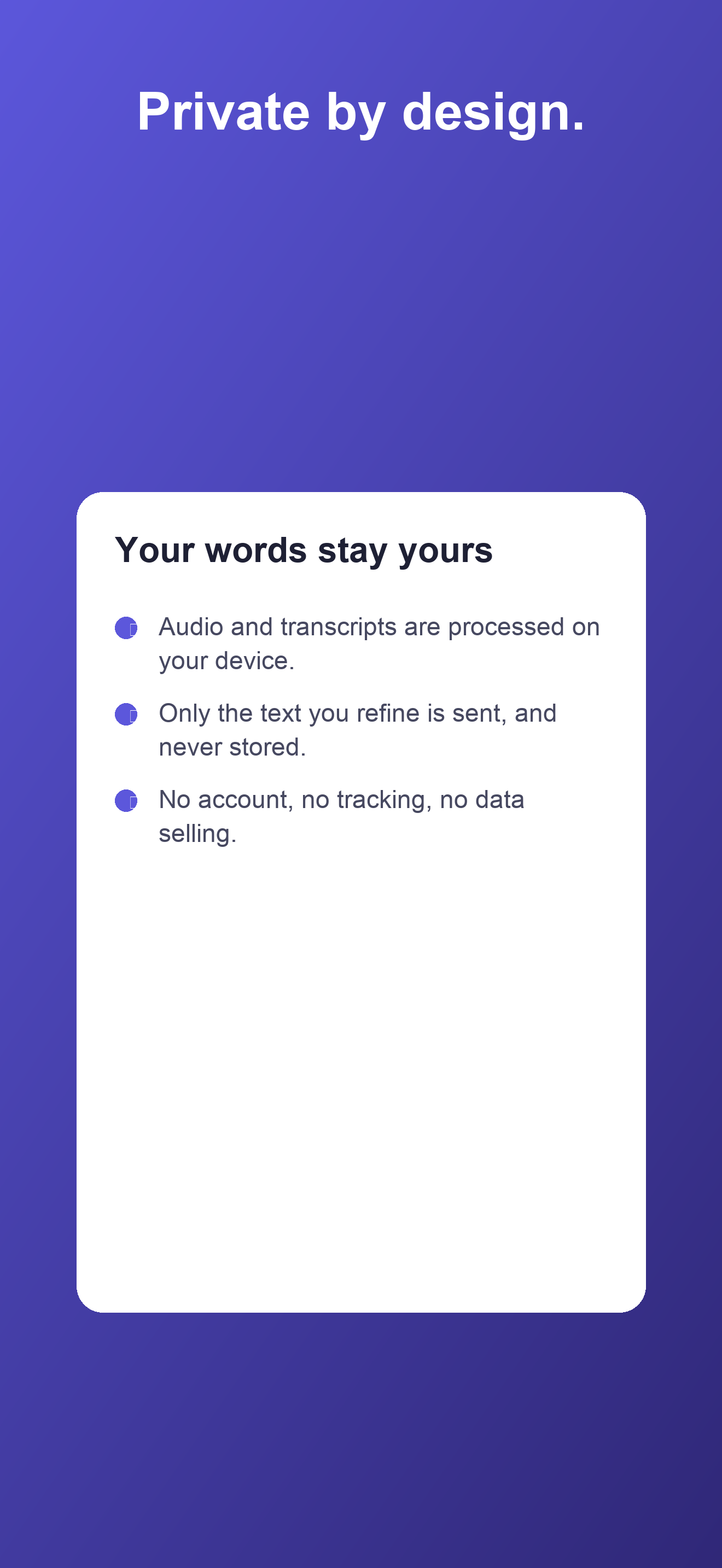 Spec — user stories and Statement of Work output