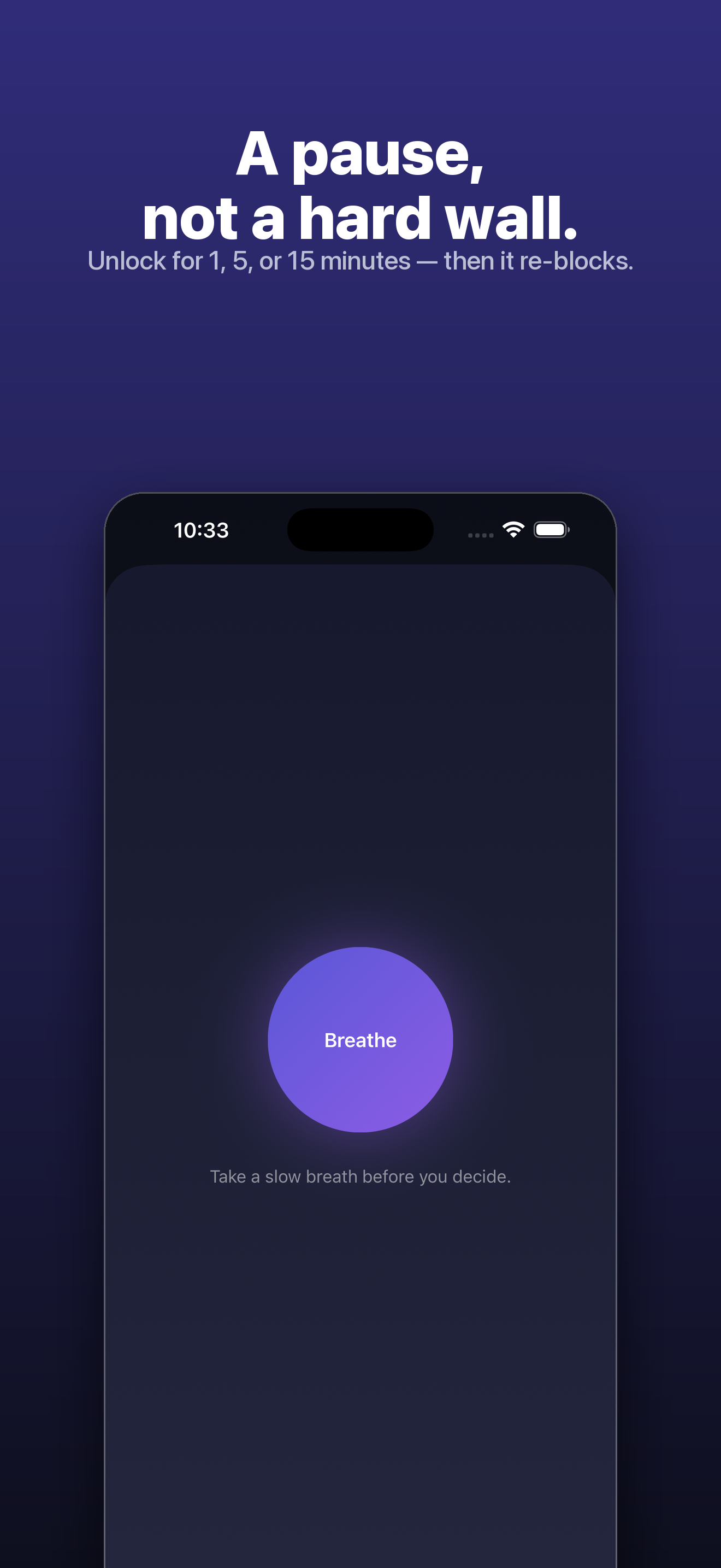 Standstill — a slow breath before choosing a short unlock window